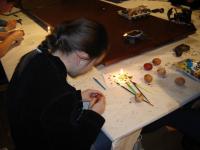 Tehnika grebanja, šaranja voskom i preslikavanje listova biljaka