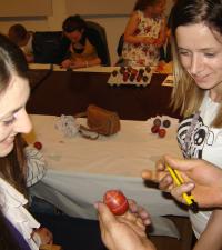 Tehnika grebanja, šaranja voskom i preslikavanje listova biljaka