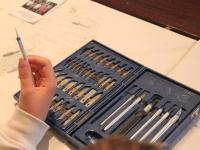 Tehnika grebanja, šaranja voskom i preslikavanje listova biljaka