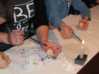 Tehnika grebanja, šaranja voskom i preslikavanje listova biljaka