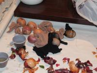 Tehnika grebanja, šaranja voskom i preslikavanje listova biljaka